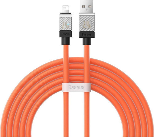 CoolPlay Serisi Hızlı Şarj Kablosu USB to iP 2.4A, 2m, Turuncu Life 1063348