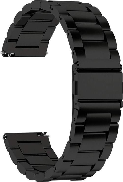 Galaxy Watch 4 & Watch 5 ile Uyumlu Metal Kordon (20mm, M/L) Siyah GP-TYR880HCABW