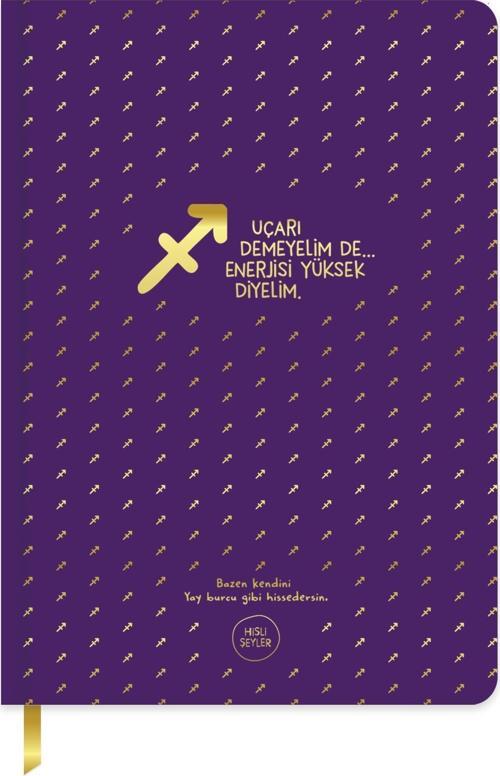 A5 96 Yp.Çizgili Sert Kapak Ciltli Defter-Yay burcu