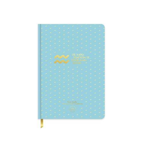 A5 96 Yp.Çizgili Sert Kapak Ciltli Defter-Kova Burcu