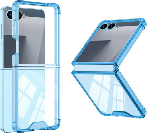 Galaxy Z Flip 7 Kılıf Full Camlı Kıpta Kapak