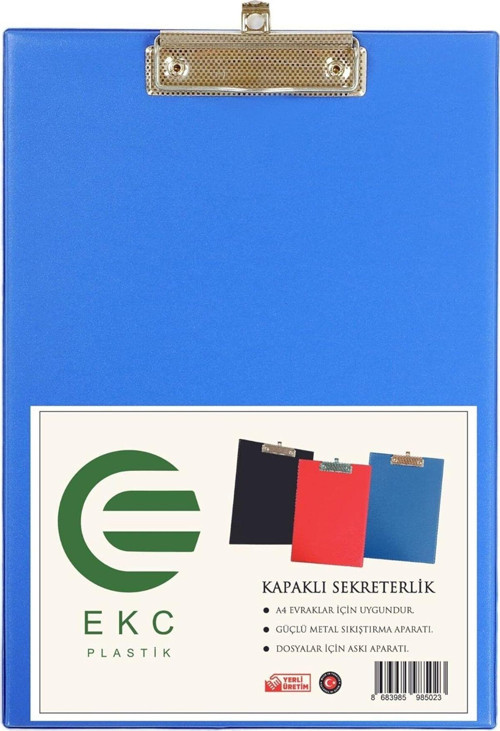 Plastik - A4 Kapaklı Sekreterlik Mavi, Bloknot Yazı Tablası 1017157