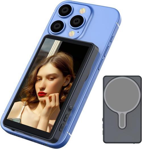Ayarlanabilir Kablosuz Kayıt, Selfie Vlog Canlı Yayın Telefon Manyetik Arka Kamera 3 Seviye Canlılık
