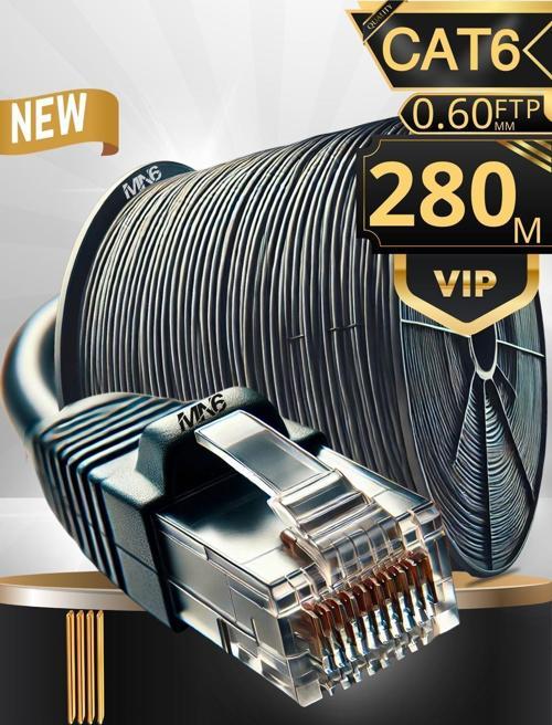M108Xf 280 Metre Internet Kablosu/Ftp0.60Mm Cat6 Iki Kat Korumalı/İç Dış Mekan/280M Ethernet Kablosu