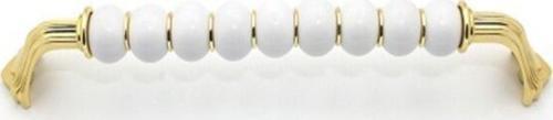Polimer Harran Misket Boncuk Lüks Modern Dolap Çekmece Kulpları (224 Mm ) Altın Boncuk