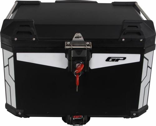 GP06010200102255 GP KOMPOZİT UNİVERSAL 57 LT ALÜMİNYUM MOTOSİKLET ÇANTASI SİYAH