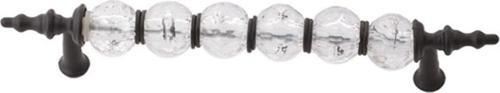Polimer Iğne Ayak Kristal Boncuk 160 Mm Siyah (16 Cm)-5 Adet