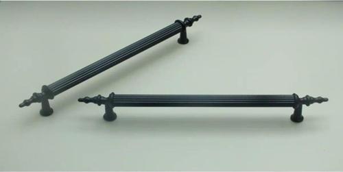 Inci Mat Siyah Modern Lüks Mobilya Dolap Çekmece Kulpları 160 Mm(10 Adet)16 Cm