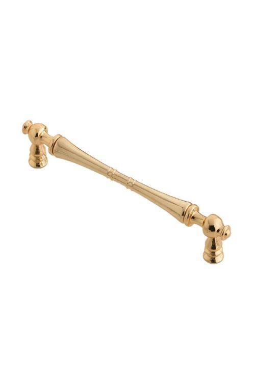 Lüks Mobilya Dolap Çekmece Kulpları Misket Yüzüklü Altın 160 Mm (16 Cm)-5 Adet
