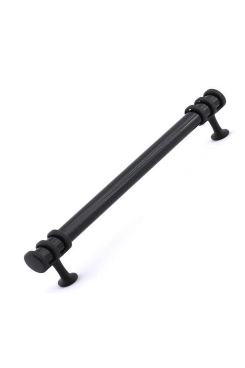 Polimer Boncuk Halka Modern Dolap Çekmece Kulpları (160 Mm ) Siyah-5 Adet