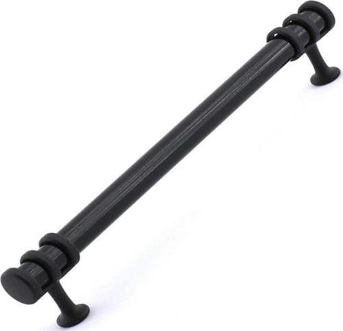 Polimer Boncuk Halka Modern Dolap Çekmece Kulpları (160 Mm ) Siyah-5 Adet
