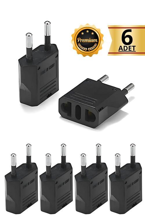 M22 Priz Dönüştürücü/6 Adet/A-Kalite Fiş Çevirici Adaptör-Şarj Aleti Fiş Dönüştürücü