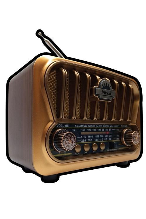 Ns-09 Nostaljik Radyo/Tws Destekli/Nostaljik Ahşap Radyo,18650 Li-Pil,Nostalji Radyo