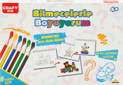 Crafy Bilmecelerle Boyuyorum Etkinlik Seti