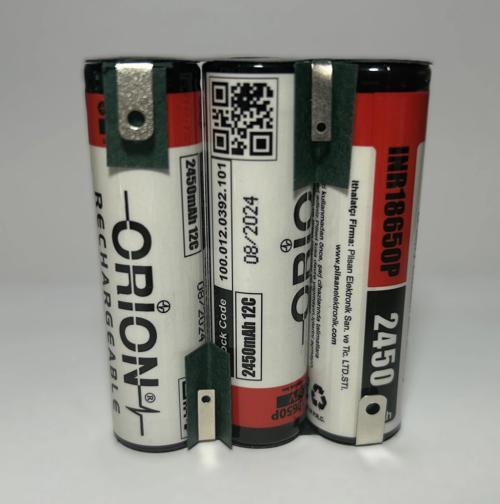 2450MAH 12V 8c 19.6A Yüksek Akım Destekli - Güçlü Matkap Pili 3s Li-Ion Şarjlı Pil Grubu
