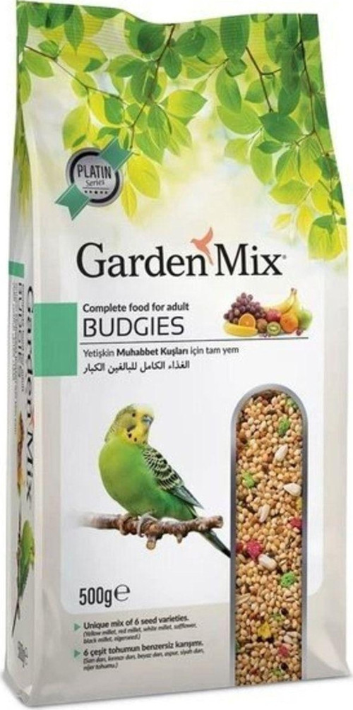 Garden Mix Platin Meyveli Muhabbet Kuşu Yemi 500 Gr X 5 Adet