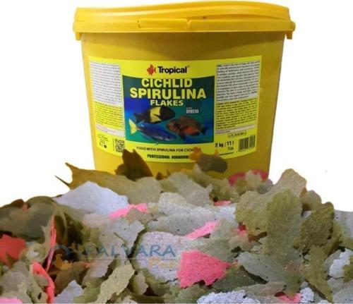 Cichlid Spirulina Flakes 100 Gr Pul Balık Yemi