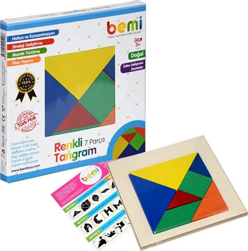 Renkli Tangram 7 Parça