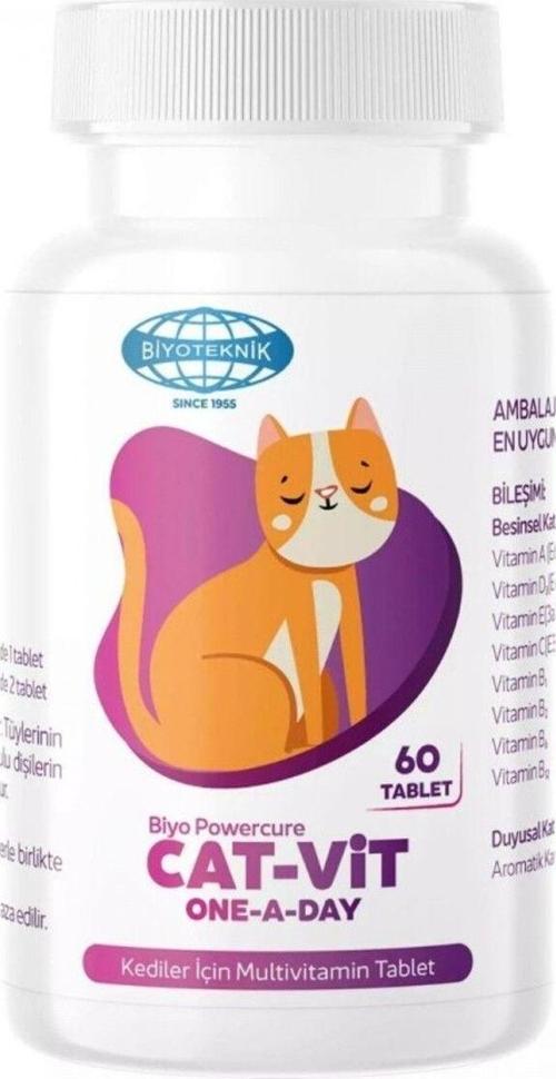 Cat-Vit Kedileri İçin Multivitamin 60 Tablet