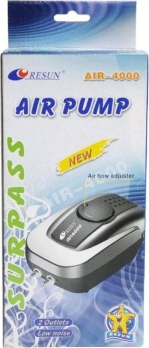 Air 4000 Çift Çıkışlı Akvaryum Hava Motoru 4,5 L/Dk Hediyeli