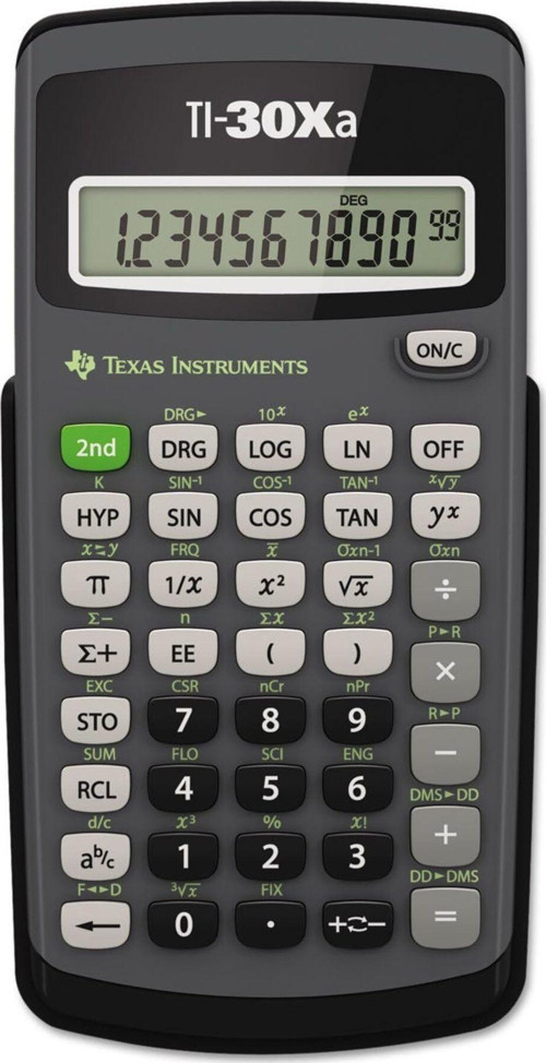 TI30XA TI-30Xa Bilimsel Hesap Makinesi, 10 Haneli LCD 1017157