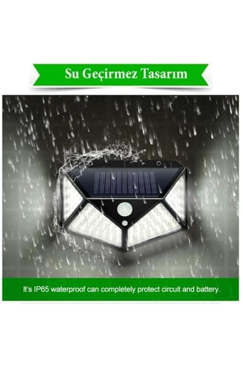Rahison 100 Ledli Hareket Sensörlü Güneş Enerjili Solar Bahçe Aydınlatması 4 Adet Fiyatıdır