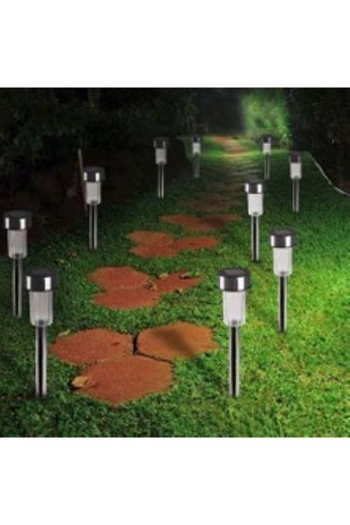 Pia Store 10'Lu Güneş Enerjili Led Bahçe Yolu Lambası- Solar Aydınlatma Ip44 Su Geçirmez Renkli Işık Seti
