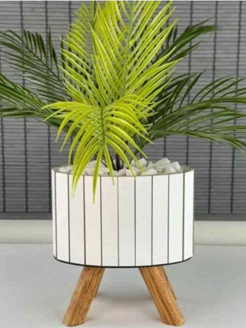 Kulvar Avm Yapay Çiçek Palmiye Areka Yapay Bitki Salon Çiçeği 9 Yaprak 50Cm Saksı Dahi Değildir