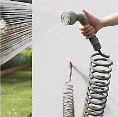 Goodhaustore Verve 15 Metre Spiral Hortum Seti Bahçe Balkon Sulama Seti