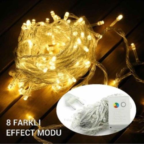 10 Metre 100 Ledli Fişli Led Işık Günışığı Dekor Lambası Yılbaşı Ağacı Işığı Led Işık