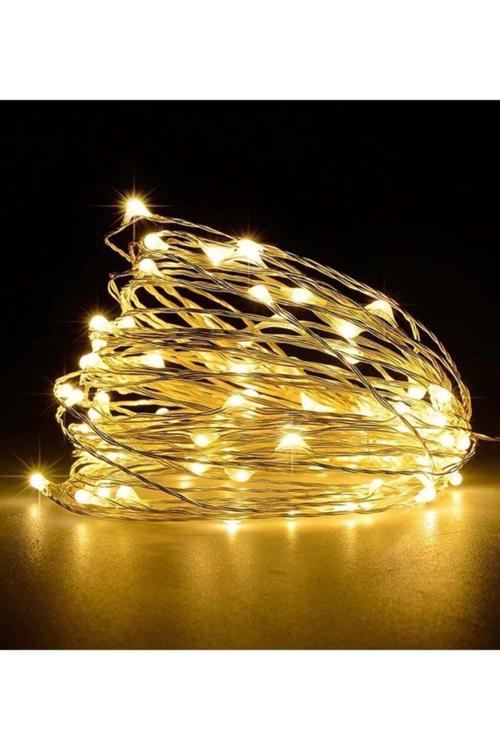 Lim-Sa Peri Led 3Metre Sarı Pilli-Dekoratif Aydınlatma (Yılbaşı Için Uygun)