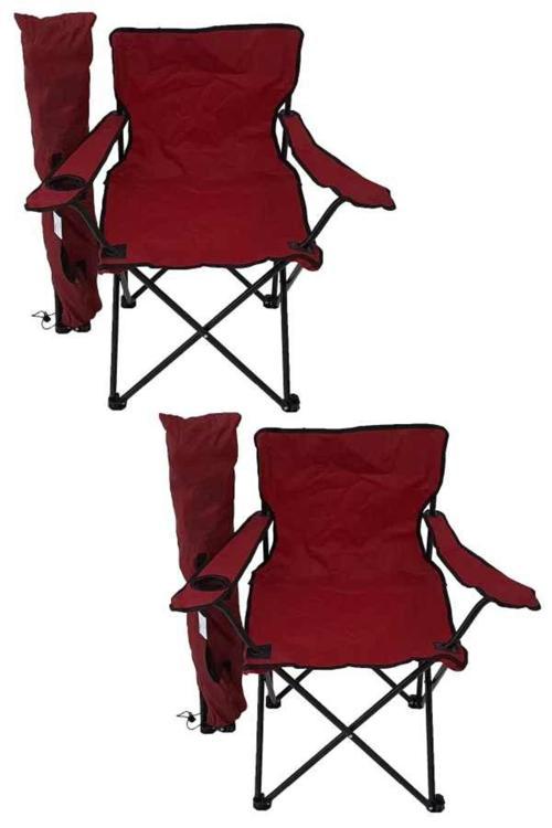 Kamp Sandalyesi Katlanır Sandalye Bahçe Koltuğu Piknik Plaj Balkon Sandalyesi Bordo