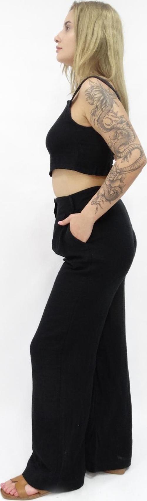 Kadın Müslin Kumaşlı Pantlonlu Takım