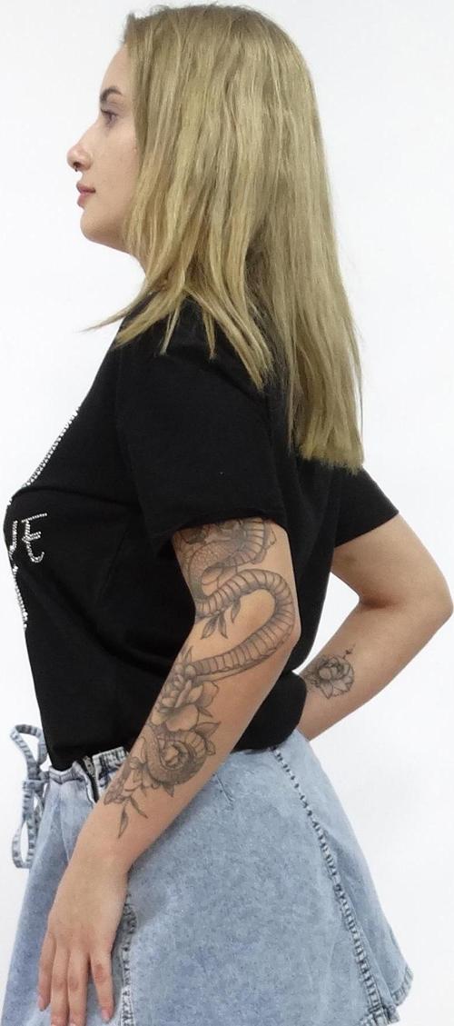 Kadın Snape Taşlı Tshirt