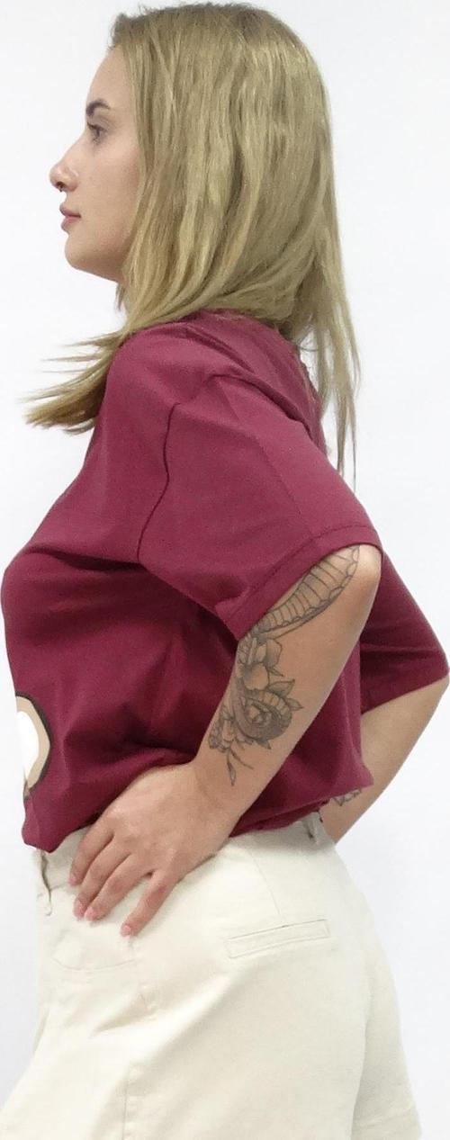 Kadın Ön Ayıcık Baskılı Owersize Tshirt 
