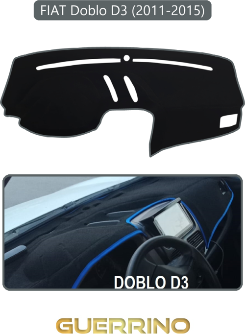 Fıat Doblo D3 2010-13 Modellerine Uyguntorpido Koruma Halısı Gri Kenar