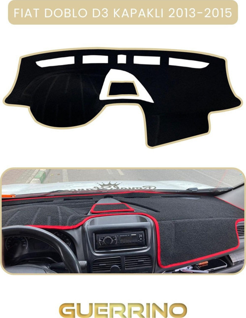 Fıat Doblo D3 Kapaklı 2013-15 Modellerine Uyguntorpido Koruma Halısı Bej Kenar