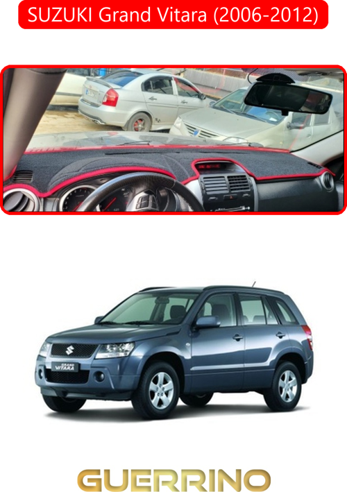 Suzukı Grand Vitara (2006-2012) Torpido Koruma Halısı Kırmızı Kenar