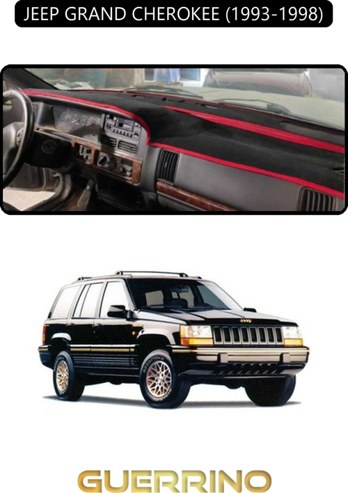 Jeep Grand Cherokee 1993-1998Torpido Koruma Halısı Siyah Kenar