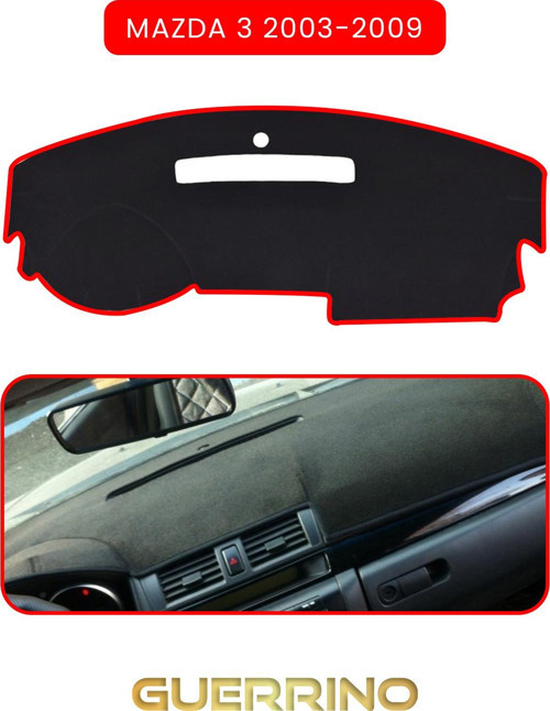 Mazda 3 2003-2009Torpido Koruma Halısı Kırmızı Kenar