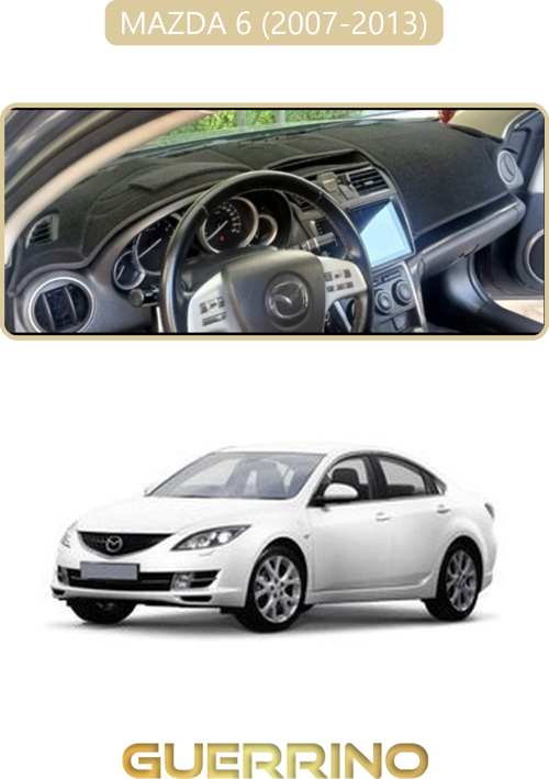 Mazda 6 2007-2013Torpido Koruma Halısı Bej Kenar