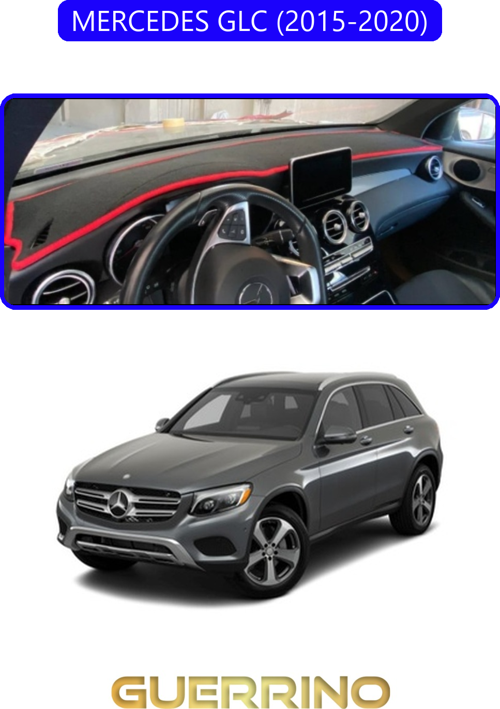 Mercedes Glc 2015-2020Torpido Koruma Halısı Mavi Kenar