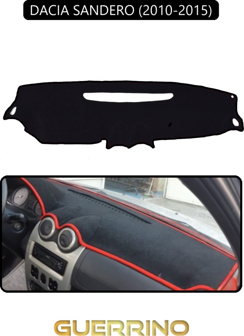 Dacıa Sandero 2010-2015Torpido Koruma Halısı Siyah Kenar