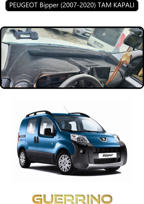 Peugeot Bipper (2007-2020) Tam Kapalıtorpido Koruma Halısı Siyah Kenar