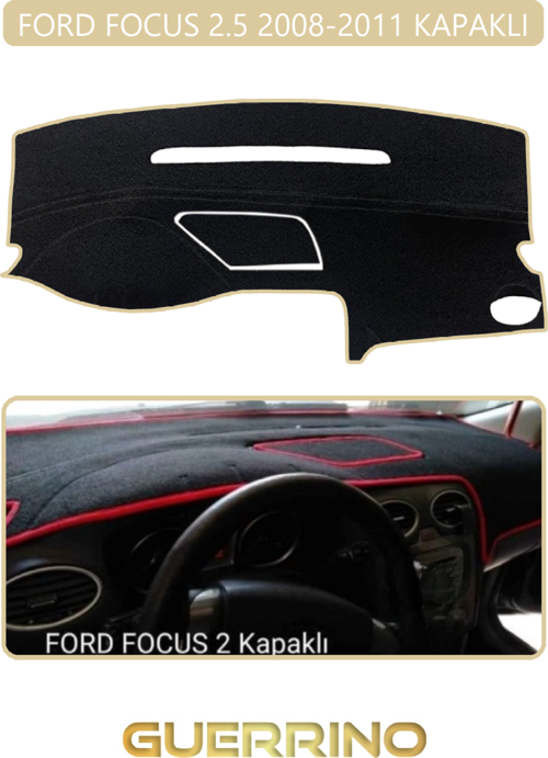 Ford Focus 2,5 (2008-2011) Kapaklıtorpido Koruma Halısı Bej Kenar