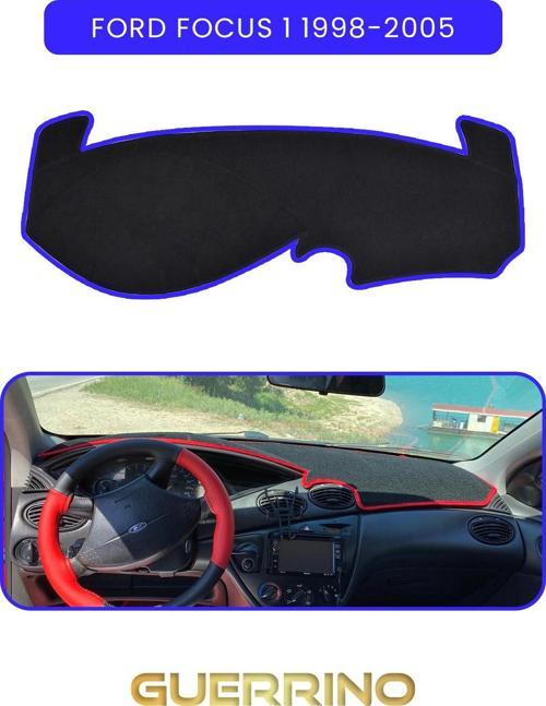 Ford Focus 1 (1998-2005)Torpido Koruma Halısı Mavi Kenar