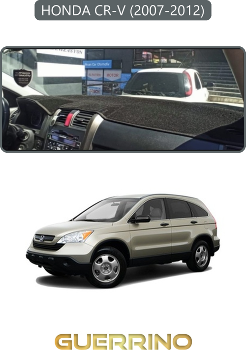 Honda Cr-V 2007-2012Torpido Koruma Halısı Gri Kenar