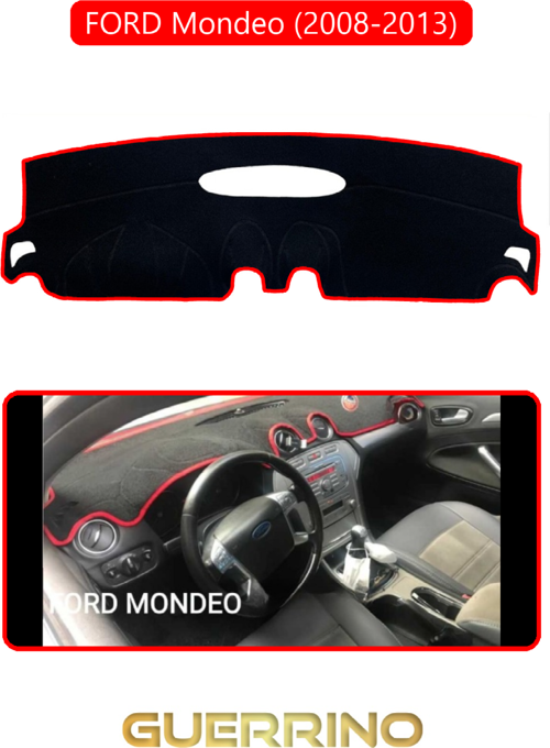 Ford Mondeo (2008-2013)Torpido Koruma Halısı Kırmızı Kenar