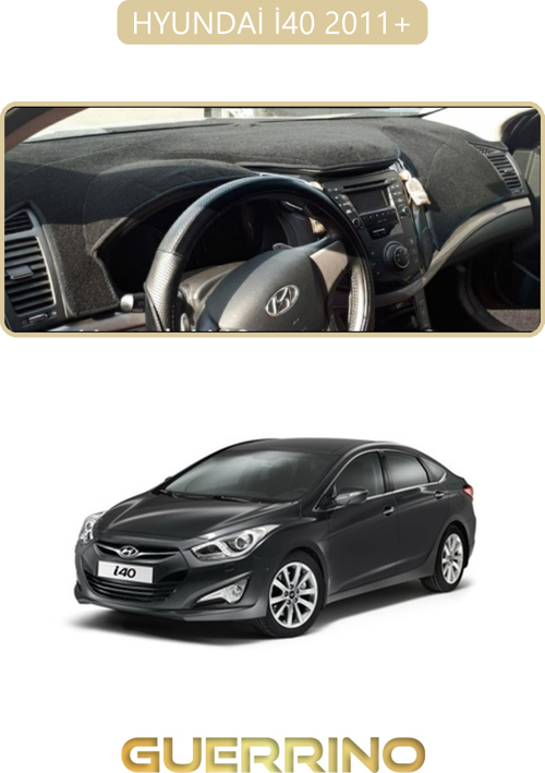 Hyundai İ40 2011+ (İ30 )Torpido Koruma Halısı Bej Kenar