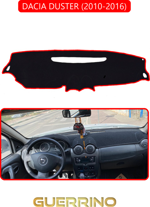 Dacıa Duster 2010-2016Torpido Koruma Halısı Kırmızı Kenar